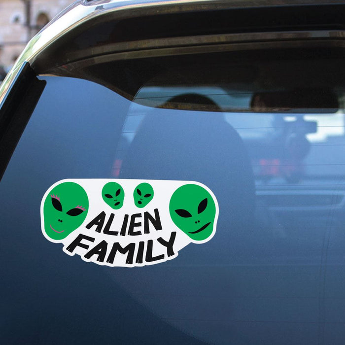 Alien Family Sticker Decal