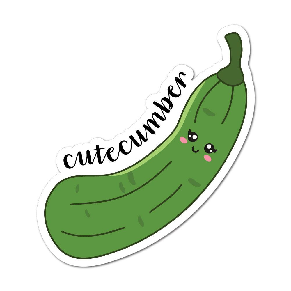 Cutecumber Sticker Decal Funny Stickers Sticker Collective