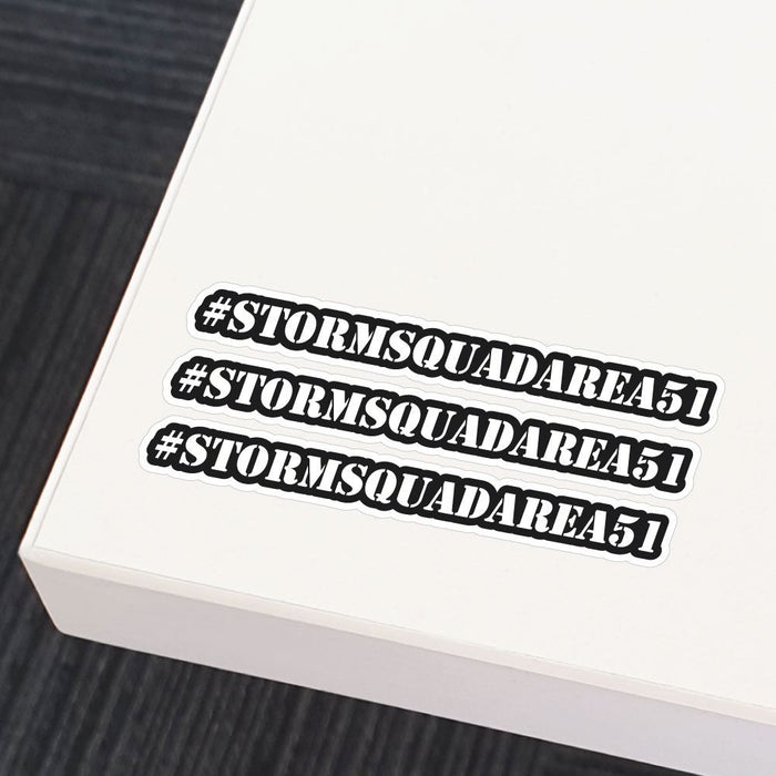 Hashtag Storm Squad Area 51 X3 Sticker Decal