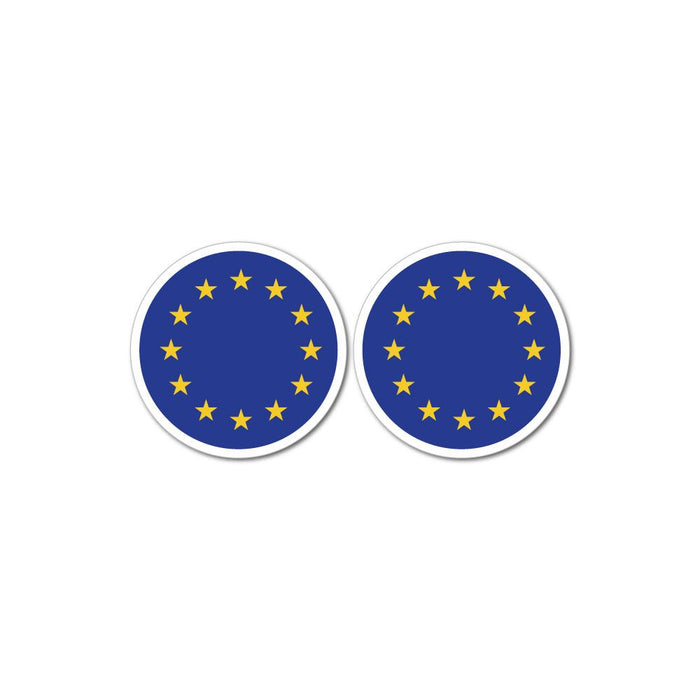 European Union Flag X2 Sticker Decal