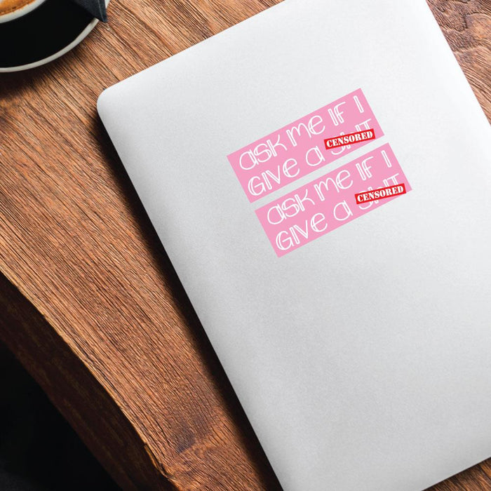2X Ask Me If I Sticker Decal