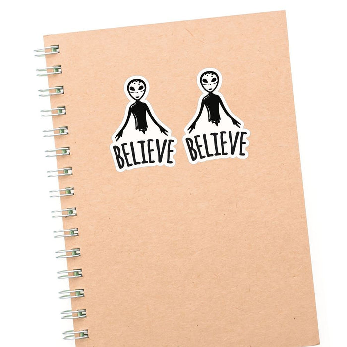 2X Believe In Aliens Sticker Decal