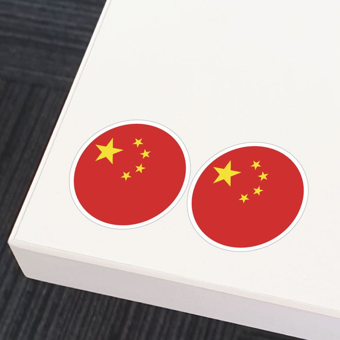 China Flag X2 Sticker Decal