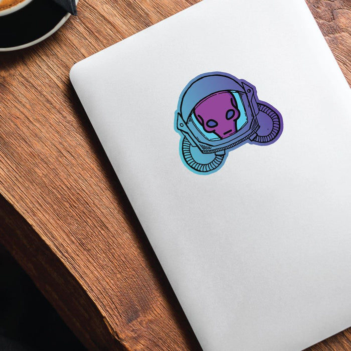 Alien Astronaut Sticker Decal