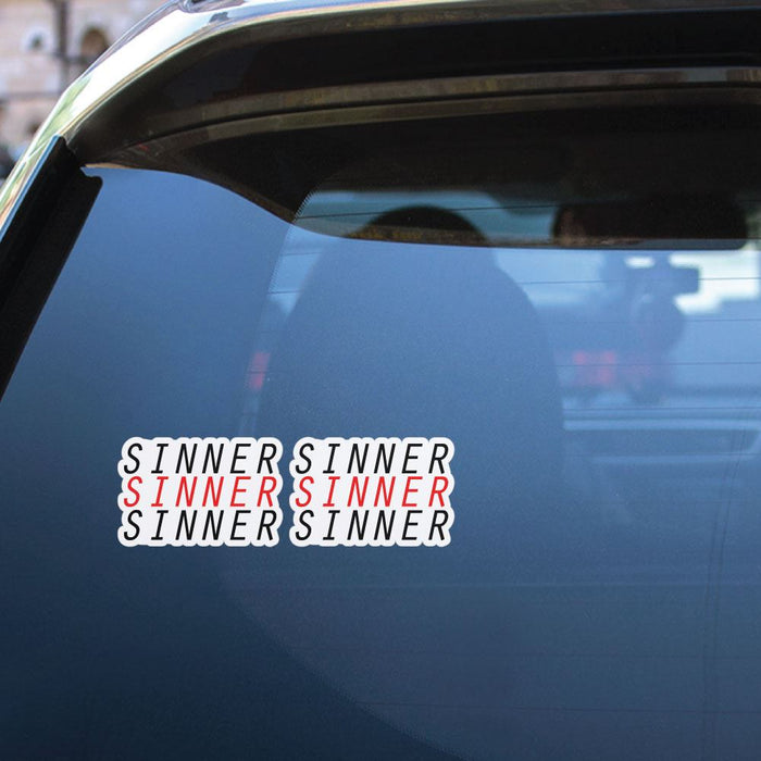 2X Im A Sinner Sticker Decal