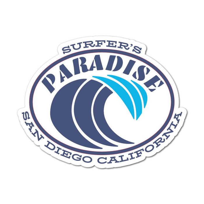 Surfers Paradise San Diego California Sticker Decal
