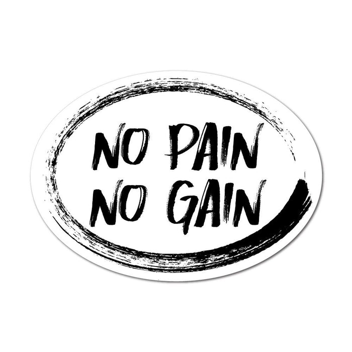 No Pain No Gain Motivation Sticker Decal