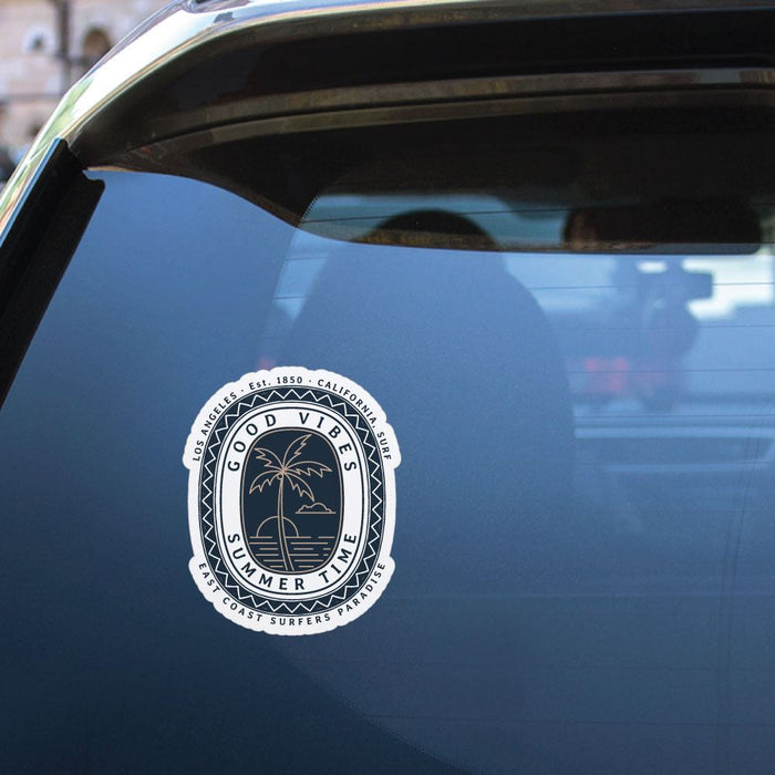 Good Vibes Summer Time Sticker Decal