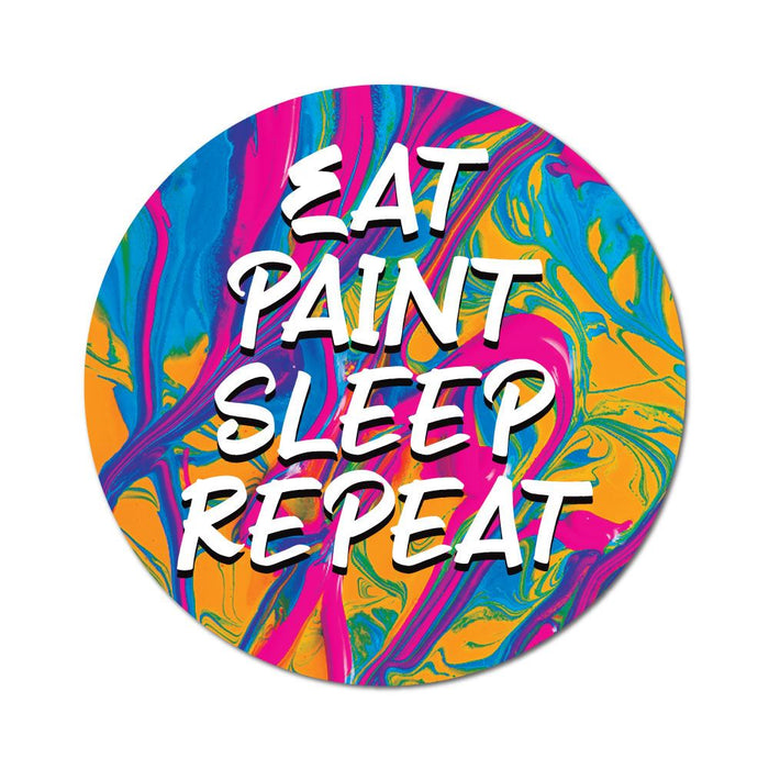 Eat Paint Sleep Repeat Sticker Decal
