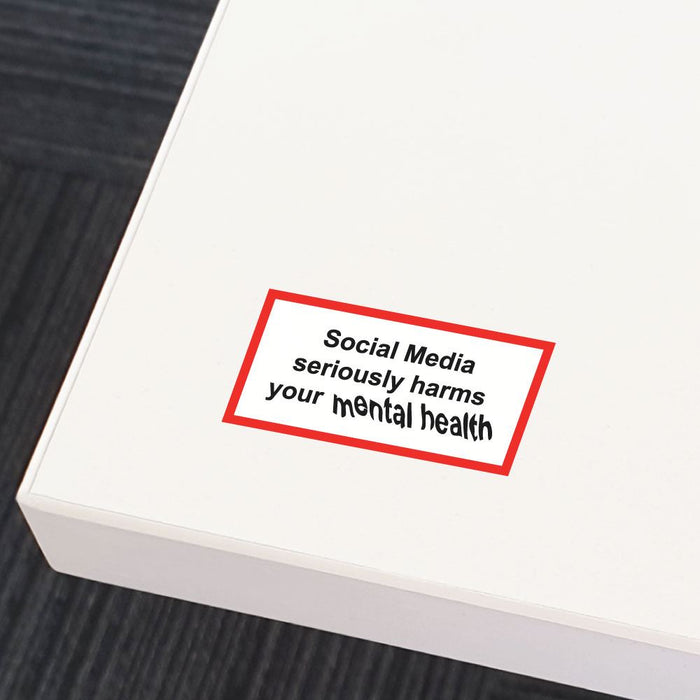 Social Media Smoking Packet Sticker Decal