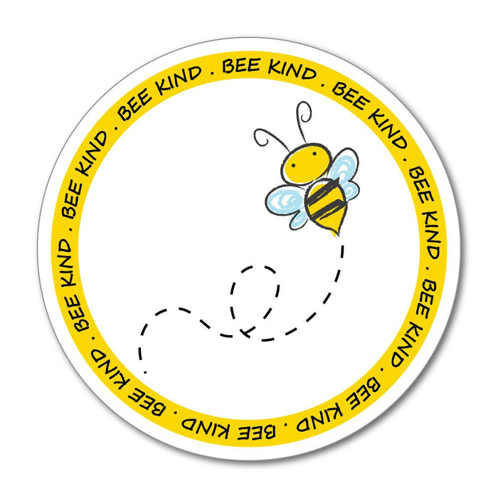 Bee Kind Enviornment Nature Animals Yellow Bees Pun Car Sticker Decal