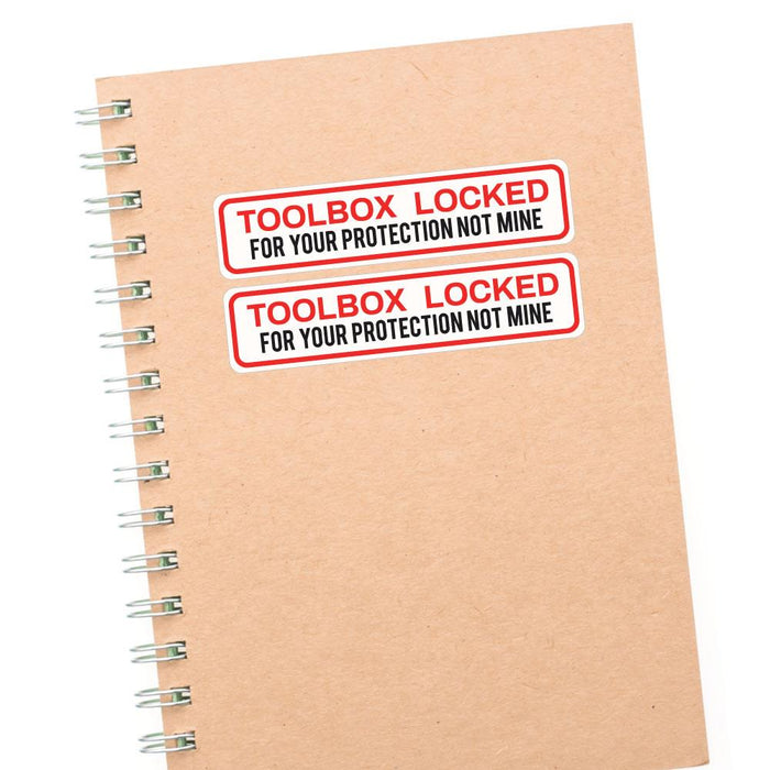2X Toolbox Locked Protect Sticker Decal