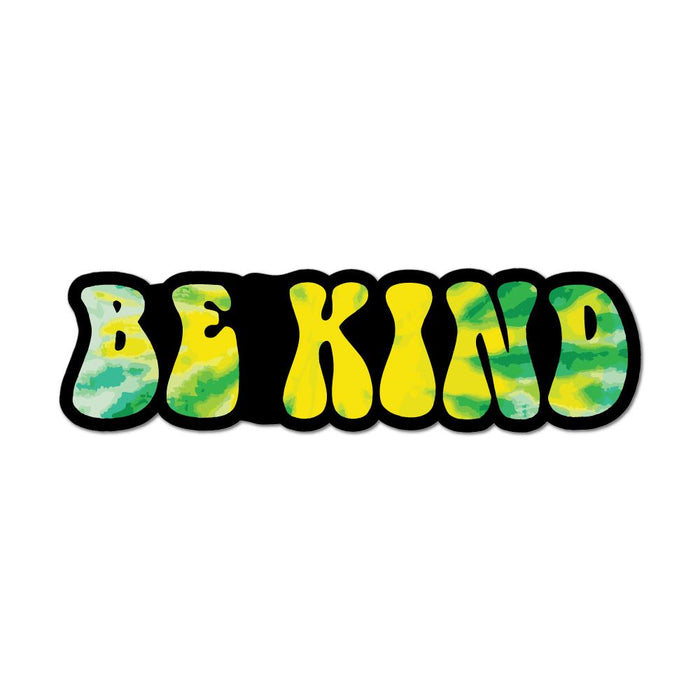 Be Kind Tie Dye Car Sticker Decal
