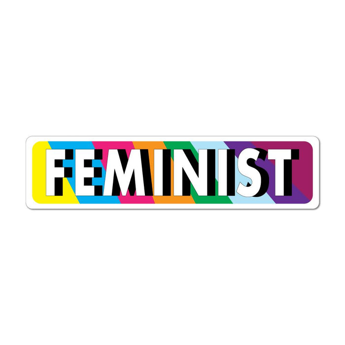 Feminist Colourful Girl Power Retro Strong Women Future Car Sticker Decal