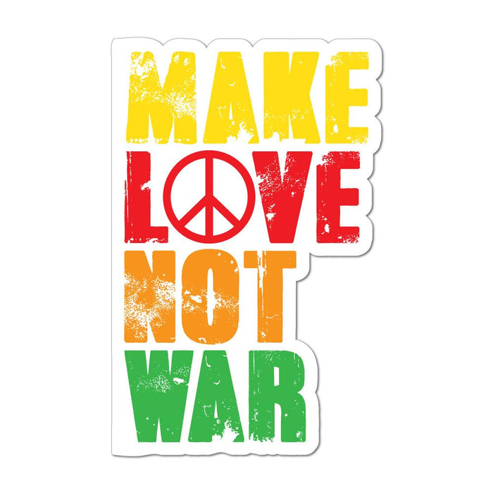 Make Love Not War Car Sticker Decal