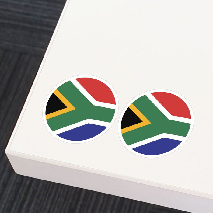 South African Flag X2 Sticker Decal