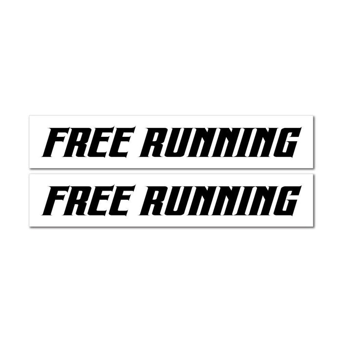 2X Free Running Parkour Sticker Decal