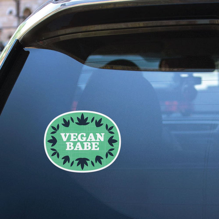 Vegan Girl Sticker Decal