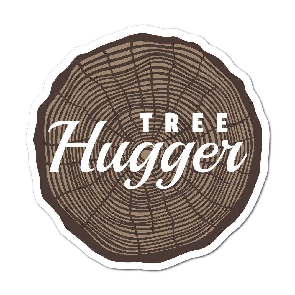 Tree Hugger Sticker Decal | Vegan Stickers - Sticker Collective