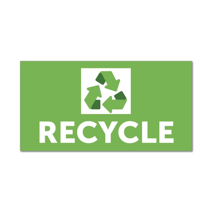 Recycle Green Logo Bin Rubbish Sign Environment Reuse Car Sticker Decal