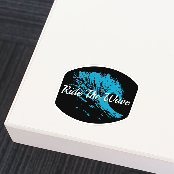 Ride The Wave Surfer Sticker Decal
