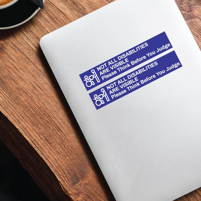 2X Think Before You Judge Sticker Decal