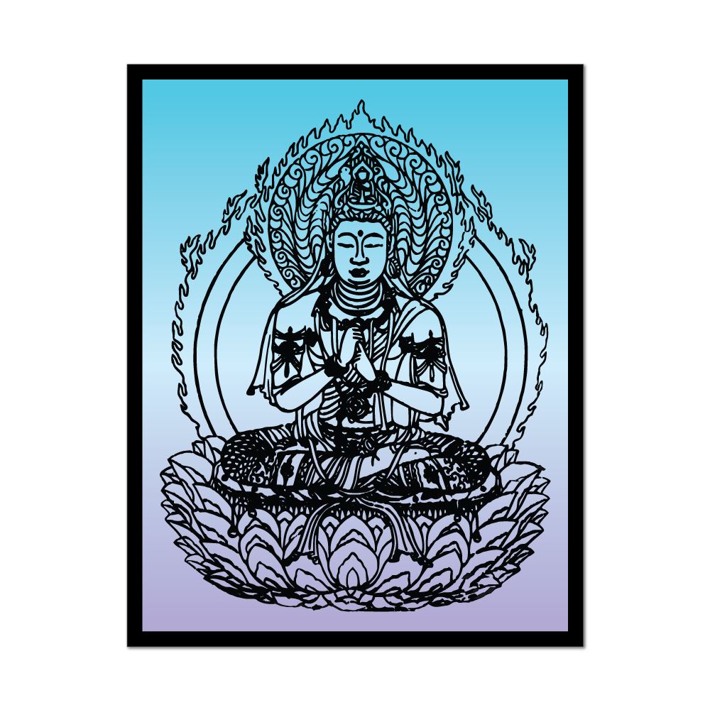 Spiritual Buddhism Laptop Car Sticker Decal | Hippie Stickers - Sticker ...