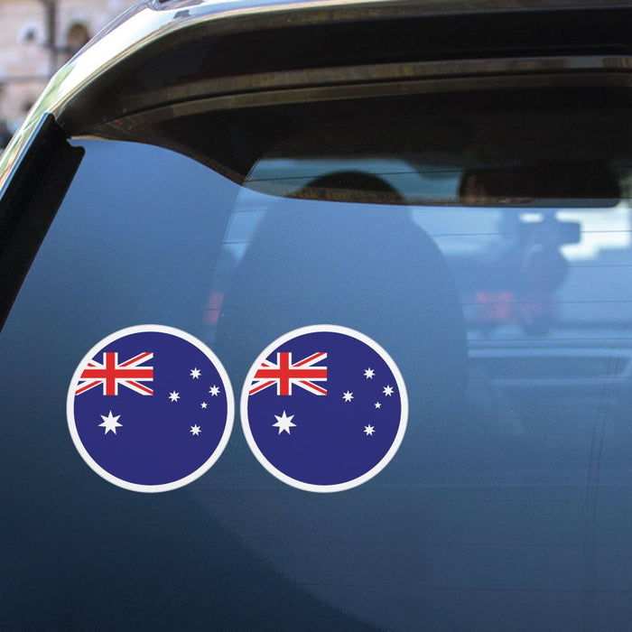 Australian Flag X2 Sticker Decal