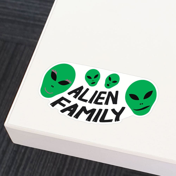 Alien Family Sticker Decal