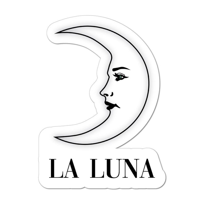 Luna Lettering Sticker La Luna Laptop Car Sticker Decal | Hippie Stickers - Sticker Collective