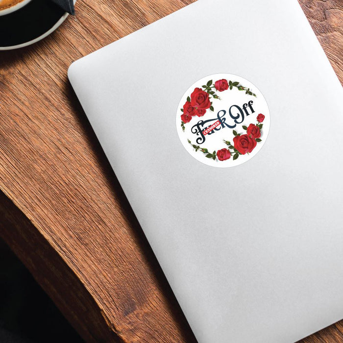 F Off Sticker Red Fck Off Sticker Decal | Grunge Stickers - Sticker Collective