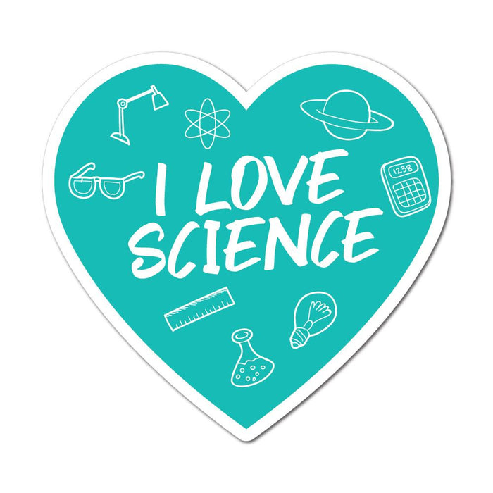 I Love Science  Sticker Decal
