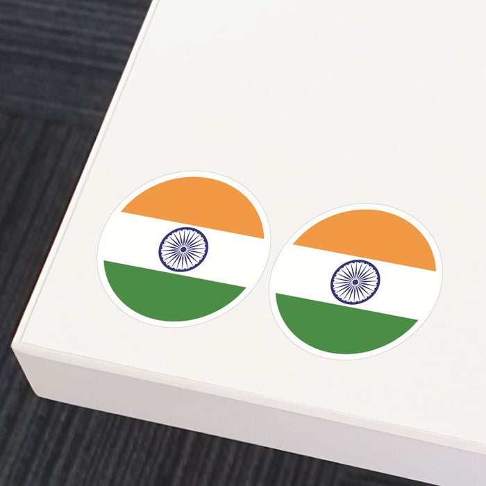 Indian Flag X2 Sticker Decal