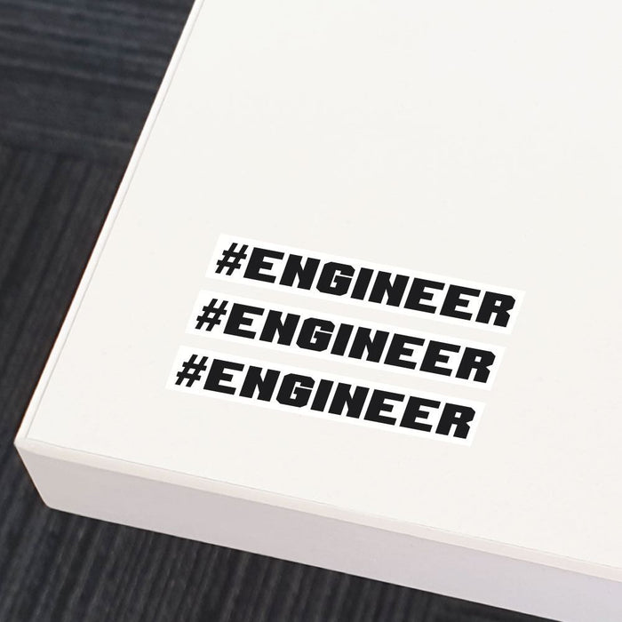 Engineering Text Sticker 3X Engineer Sticker Decal | Geek Stickers - Sticker Collective