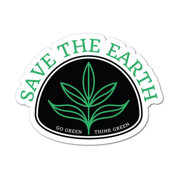 Save The Earth Go Green Think Green Sticker Decal