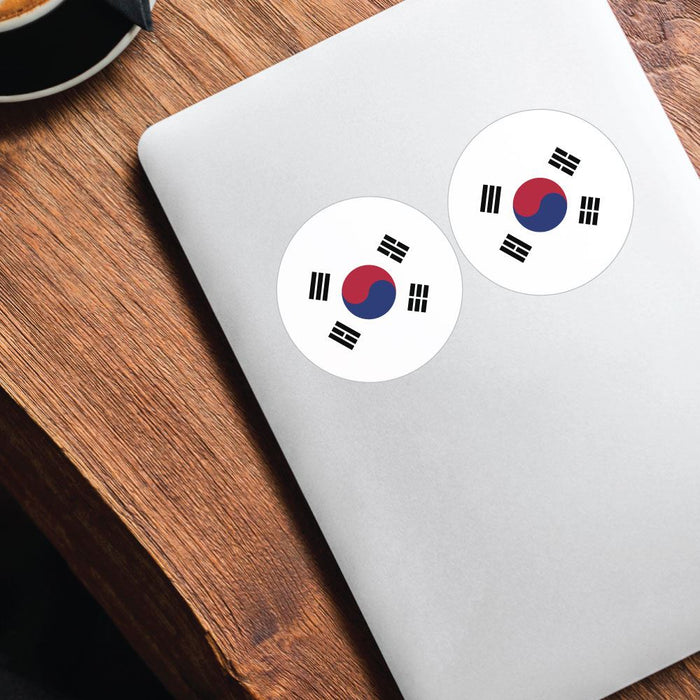 South Korea Flag X2 Sticker Decal