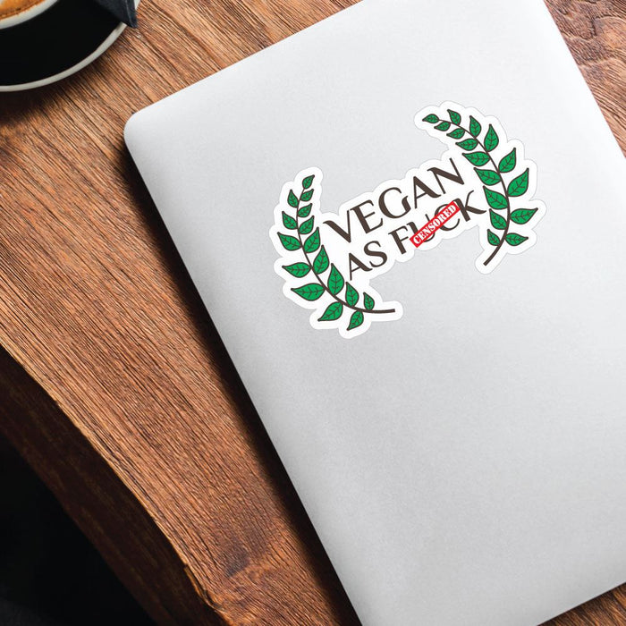Vegan As Fck Af Sticker Decal