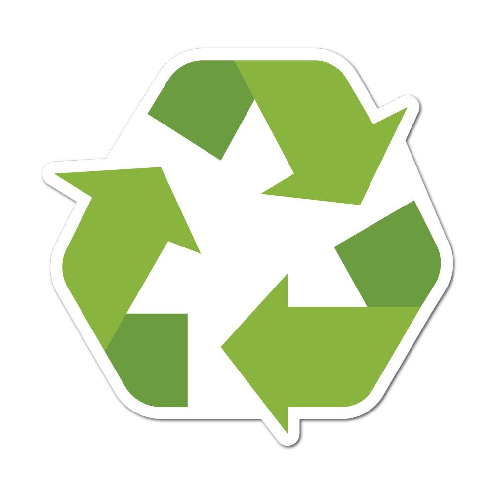 Recycle Program Decal Recycle Sticker Decal | Environment Stickers - Sticker Collective