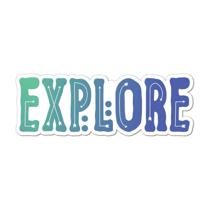 Explore Laptop Car Sticker Decal