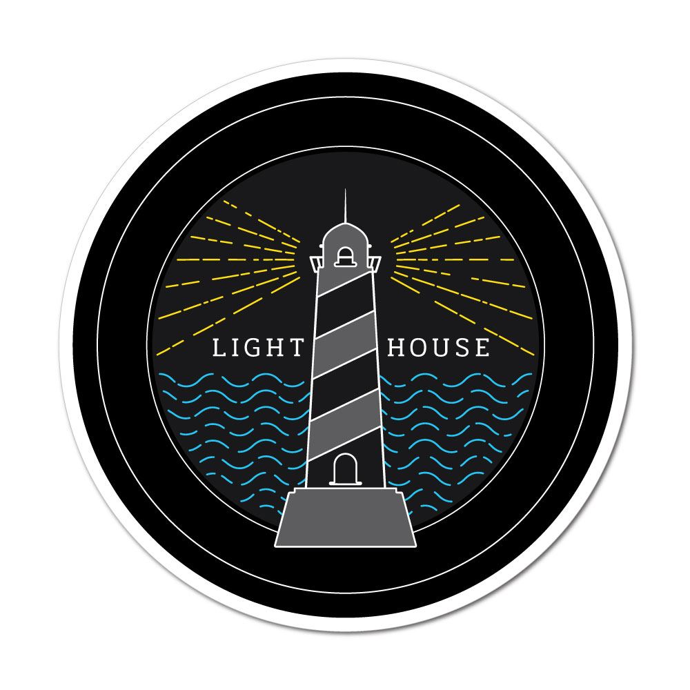 Ocean Light House Sticker Decal | Ocean Stickers - Sticker Collective