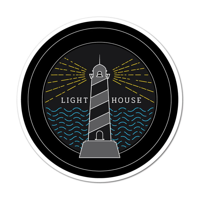 Ocean Light House Sticker Decal