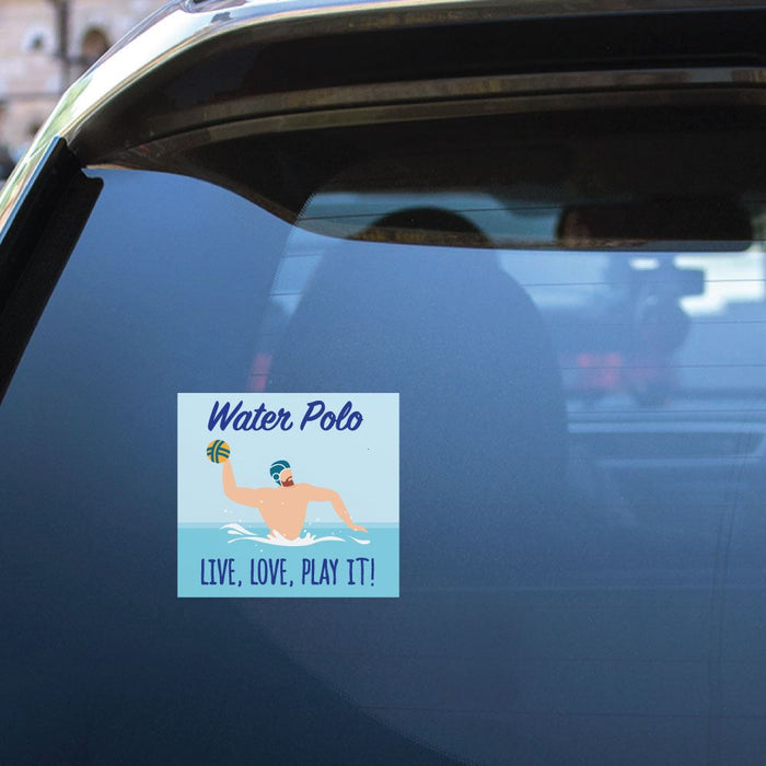 Water Polo Live Love Play It Sticker Decal