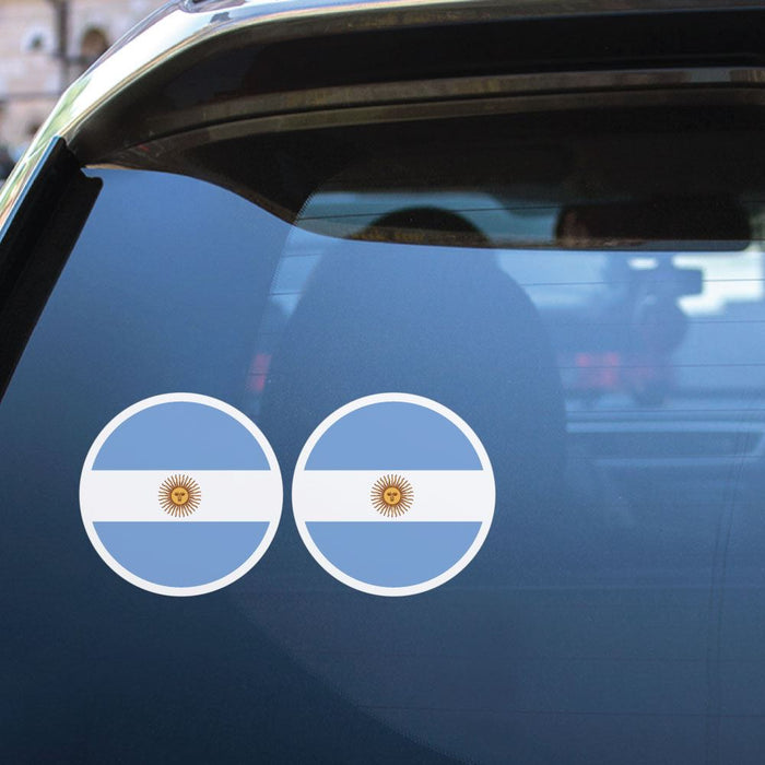 Argentina Flag X2 Sticker Decal