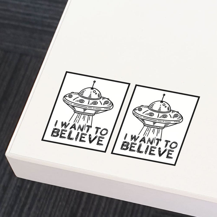 2X I Want To Believe Sticker Decal