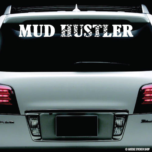 4Wd Mud Hustler Windshield Sticker