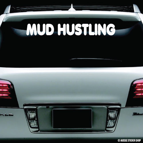 4Wd Mud Hustling Windshield Sticker