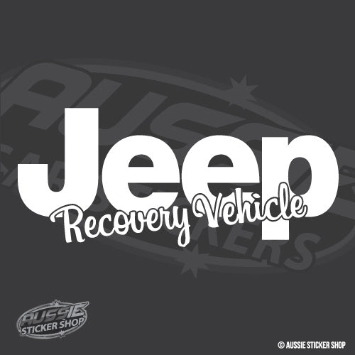 Recovery Vehicle Sticker 4Wd Funny Recovery Vehicle Windshield Sticker For Jeep | Windshield ...