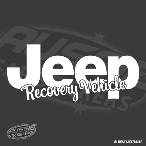 4Wd Funny Recovery Vehicle Windshield Sticker For Jeep