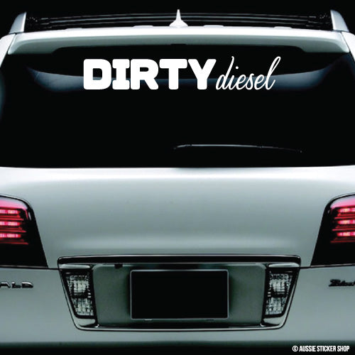 Dirty Diesel Windshield Sticker