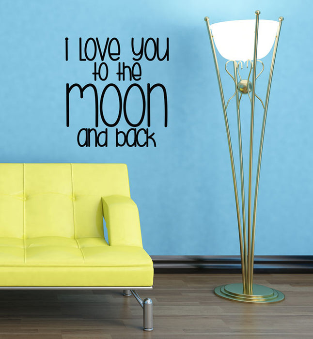 I Love You To The Moon Wall Sticker